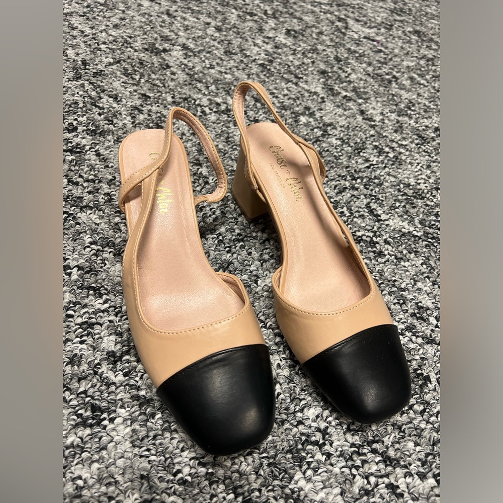 Black toe heel